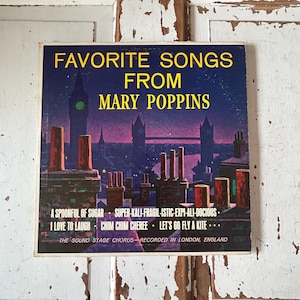 Favorite Songs From Mary Poppins The Sound Stage Chorus Vinyl LP Record Album