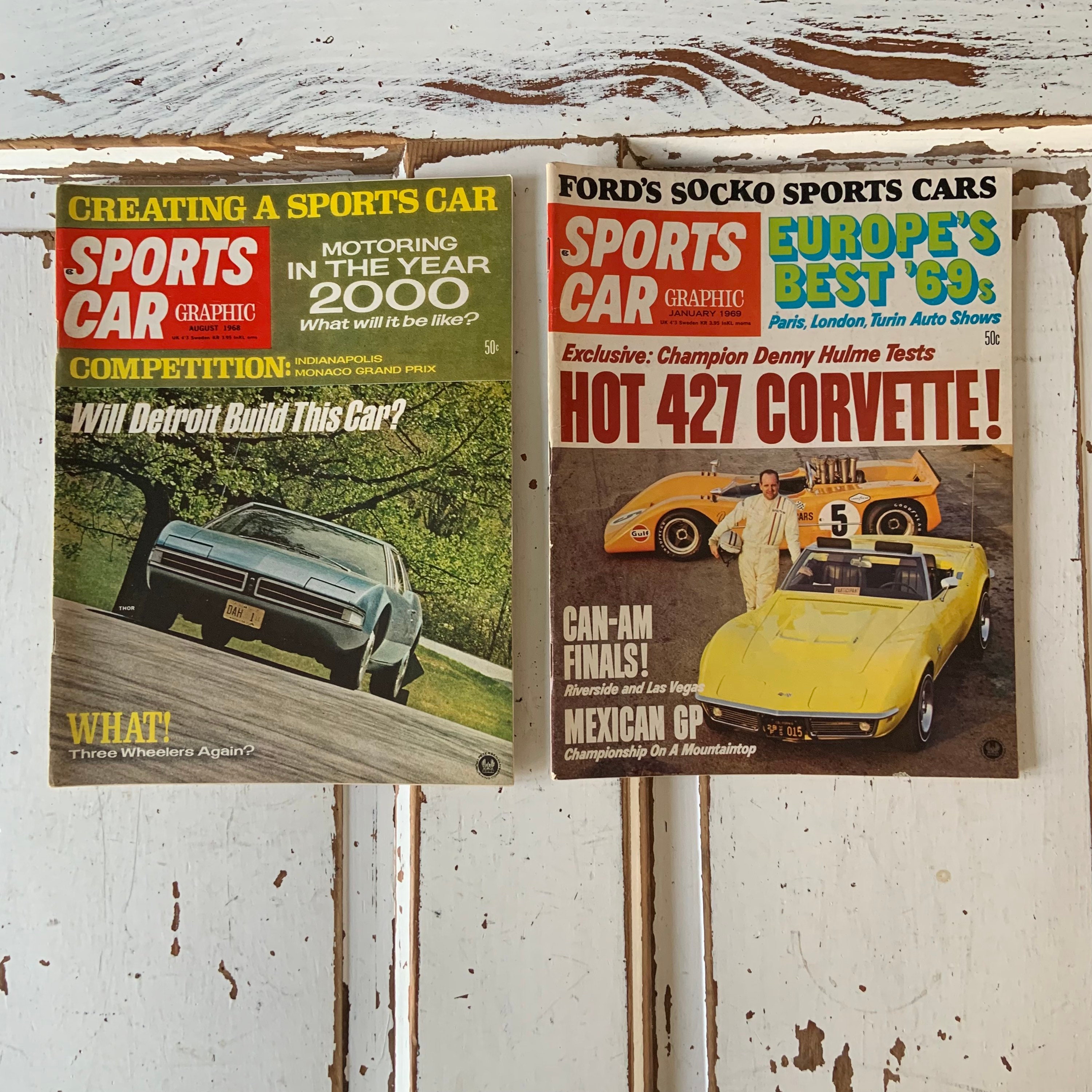 AMERICAN VINTAGE CAR magazine5冊 Vintage 1958 Car Magazine X Ray Comparing Small Cars