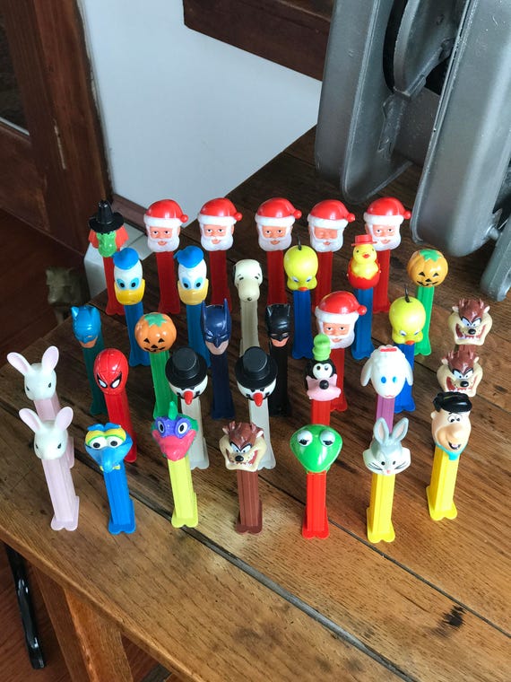 OLDPEZ 70's〜80'sPEZ Unopened Assortment Lot of 22 Vintage PEZ Candy Sticks Collectible 70's, 80's