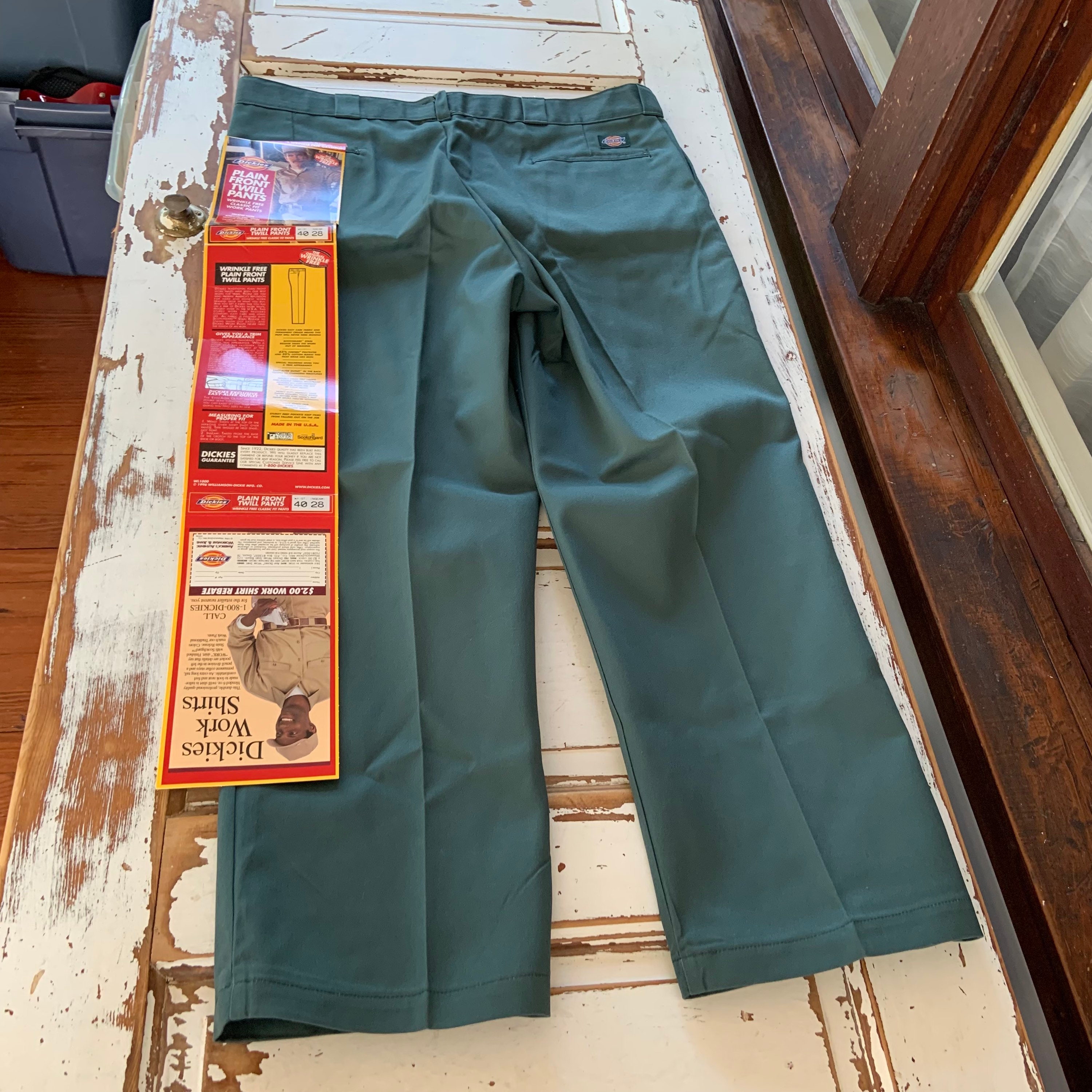 Vintage Dickies 874 Original Fit 90s Utility Pants Tan Khaki Size 36 X 30 