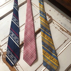 Vintage Set of 3 1970’s Ties