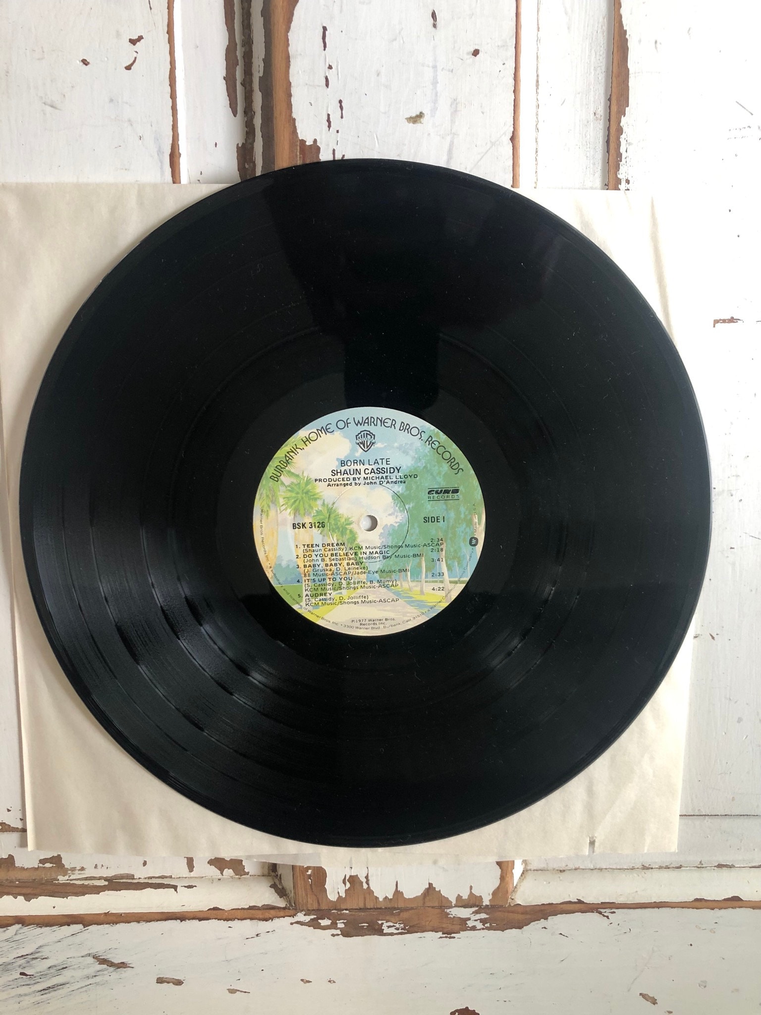 Vintage 1977 Shaun Cassidy Born Late Vinyl Album Etsy