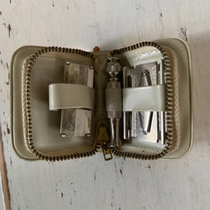 Vintage 1960er Gillette Reise Rasiermesser Kit
