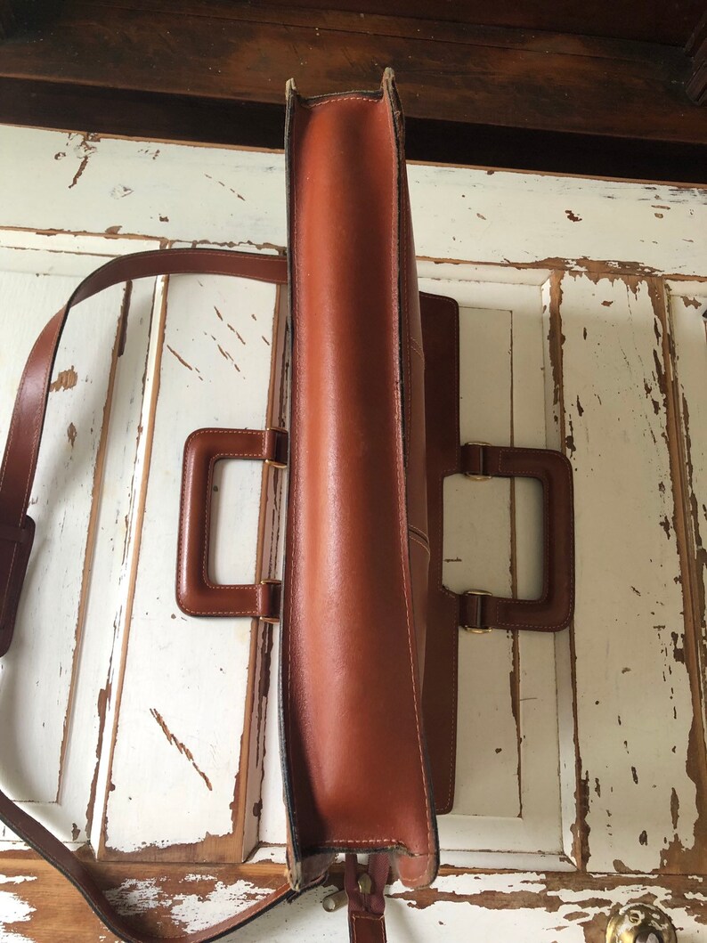 Vintage 1990\u2019s Soft Sided Leather Briefcase