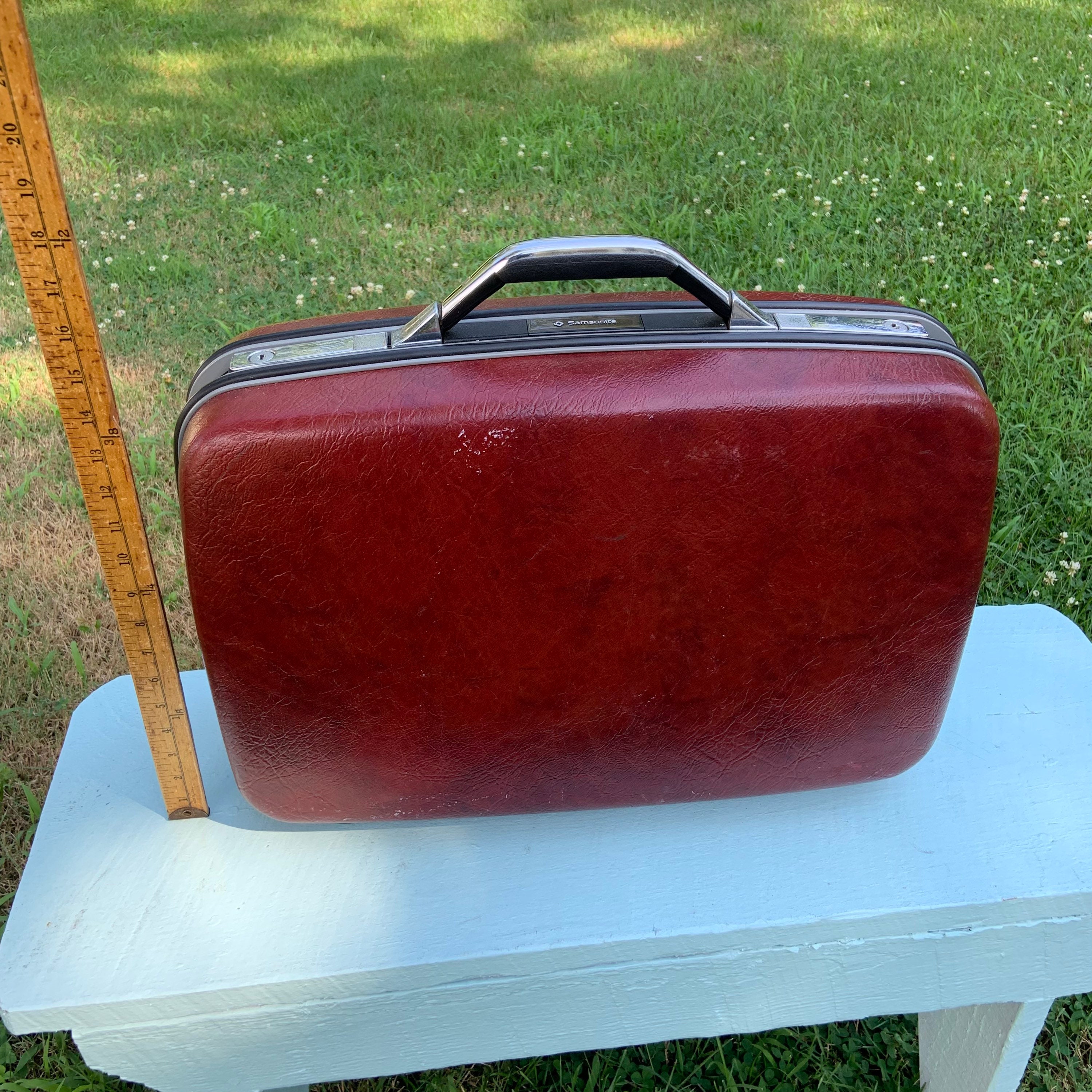 Vintage 1980s or 1990s Samsonite Medium Size Hard Shell Suitcase Etsy UK