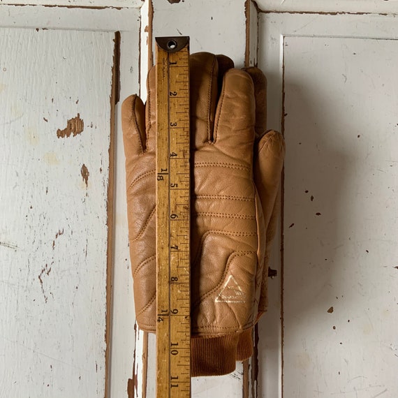Vintage 1980’s Saucanc Leather Winter Gloves - image 4