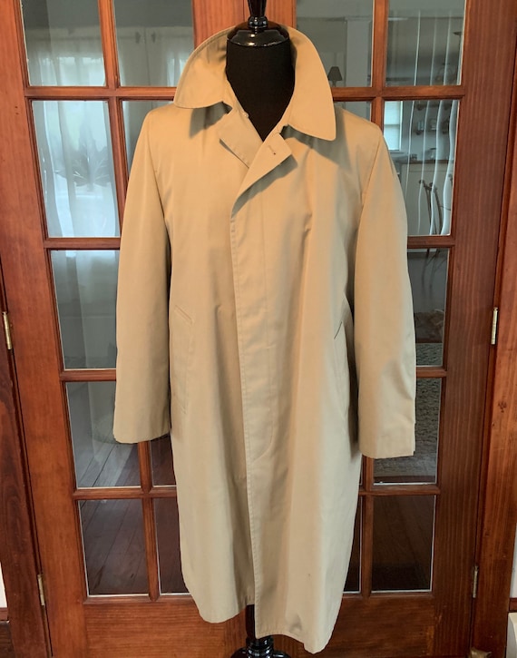 Vintage 1970's London Fog Long Coat Trench Coat