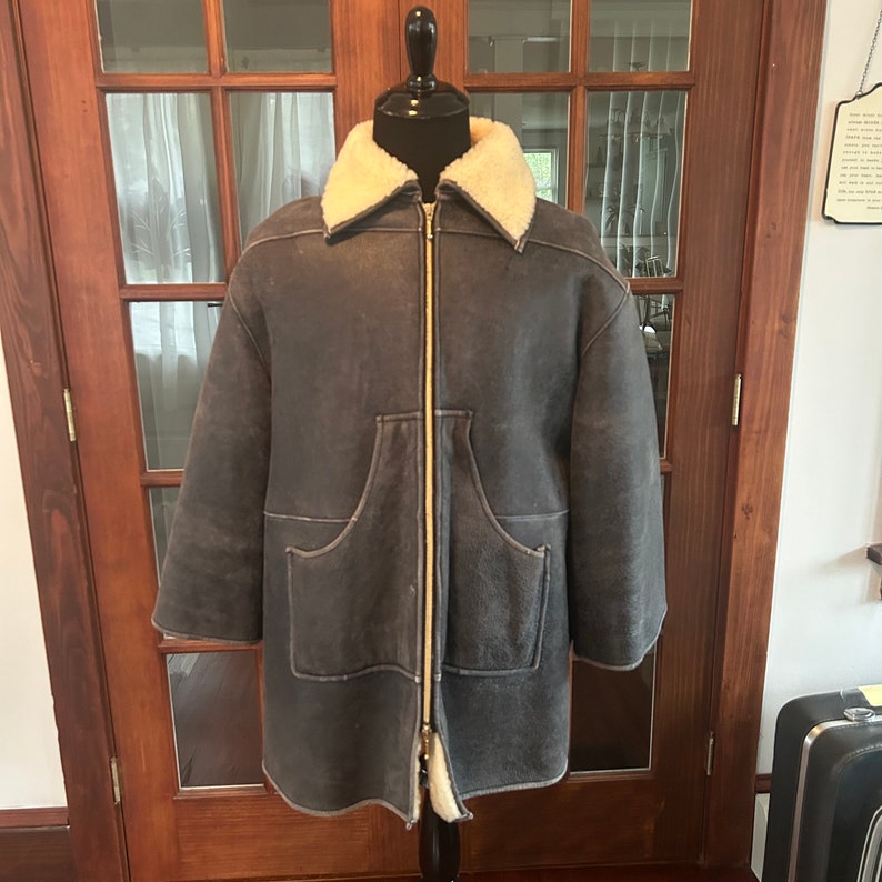 Vintage Designer State of Claude Montana Lamb Coat image 1