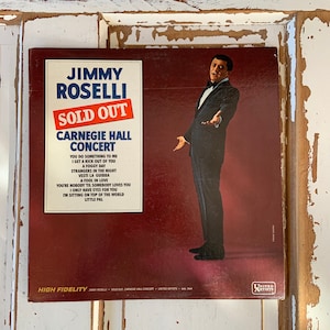 Vintage 1967 Vinyl Album Jimmy Roselli