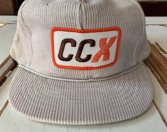 Vintage NOS 1980’s CCX Corduroy Snap Back Hat