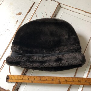 Vintage 1960s Russian Style Faux Fur Hat image 5