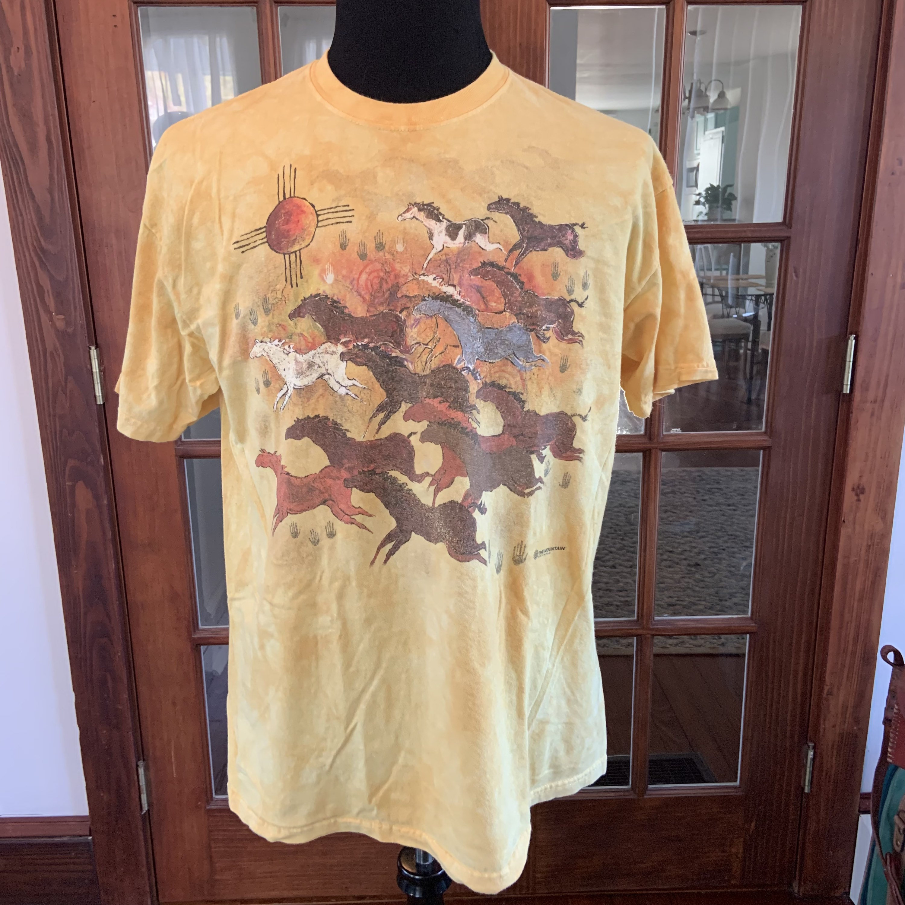 トップス house on the hill L/S Tee (Brown Horse) Vintage 2002 the Mountain Horse T-shirt - Etsy