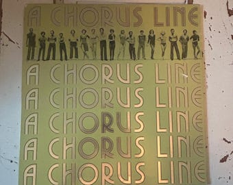 Vintage 1975 Vinyl Album A Chorus Line