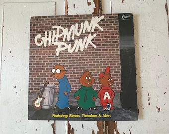 Chipmunk Punk Vintage Vinyl Record 1980