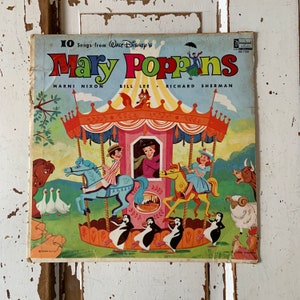 Vintage Vinyl Album 1964 Walt Disney Presents Mary Poppins Disneyland Records