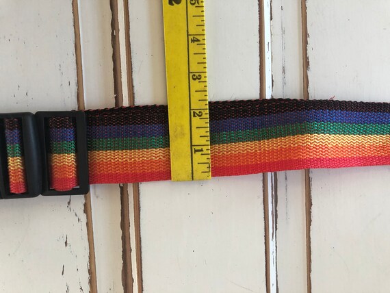 Set of 2 Vintage 1990’s Rainbow Belt for Suitcase - image 6