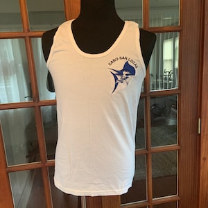 Vintage 1990’s Embroidered Cabo San Lucas Marlin Tank Top
