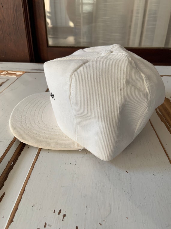 Vintage NOS 1980s Corduroy Snap Back Van Leer Hat - image 5