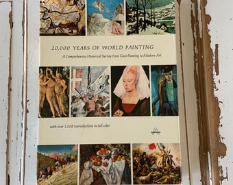 Vintage 1967 Book 20000 Years of World Painting