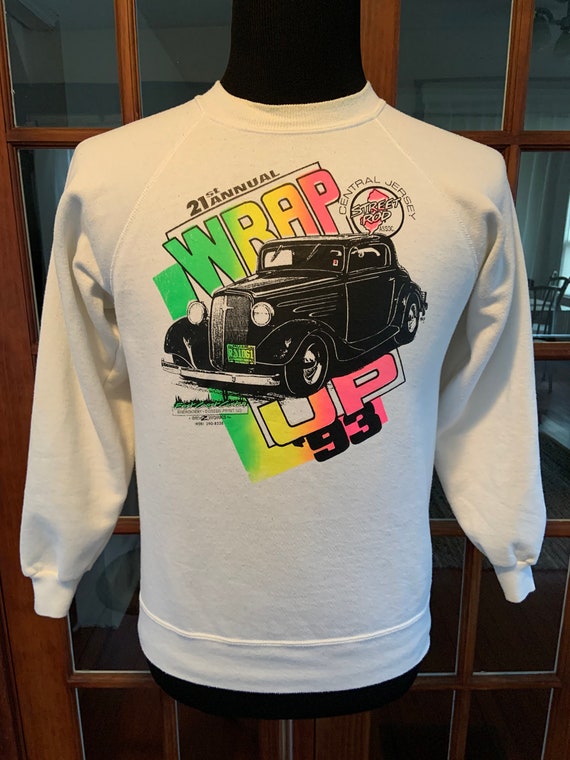 Vintage 1993 Street Rod Hot Rod Car Sweatshirt