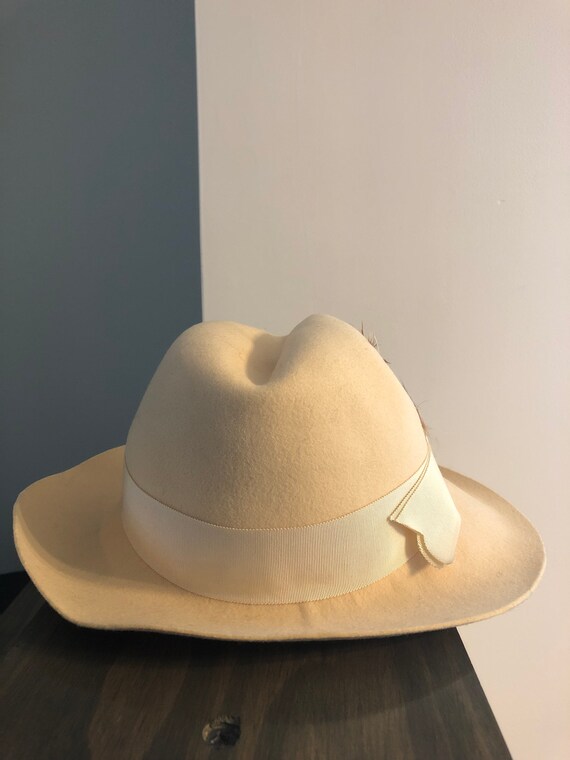 Vintage 1980’s Felt Fedora Hat - image 4