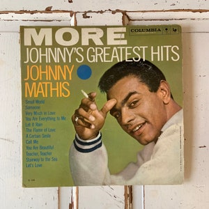 Vintage 1959 Vinyl Album More Johnny’s Greatest Hits Johnny Mathis