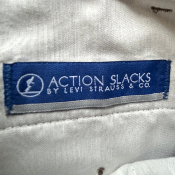 Vintage 1990's Levi’s ACTION SLACKS 100% Polyeste… - image 6