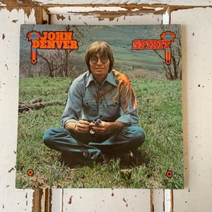 Vintage 1976 John Denver-Spirit Vinyl Album