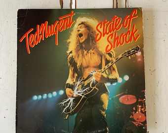 Vintage 1977 Vinyl Album TED NUGENT - State Of Shock