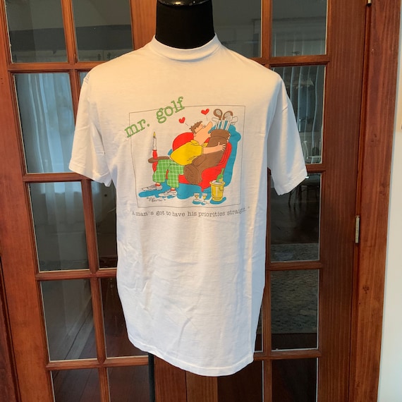 Vintage 1990 T Shirt Jim Benton Mr Golf