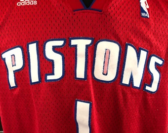 NBA Detroit Pistons #1 Adidas Jersey - Etsy