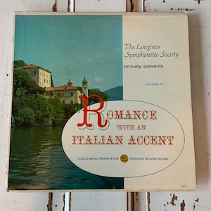 Vintage Vinyl Album Romance With An Italian Accent Vol.1 / 1972 Living Sounds