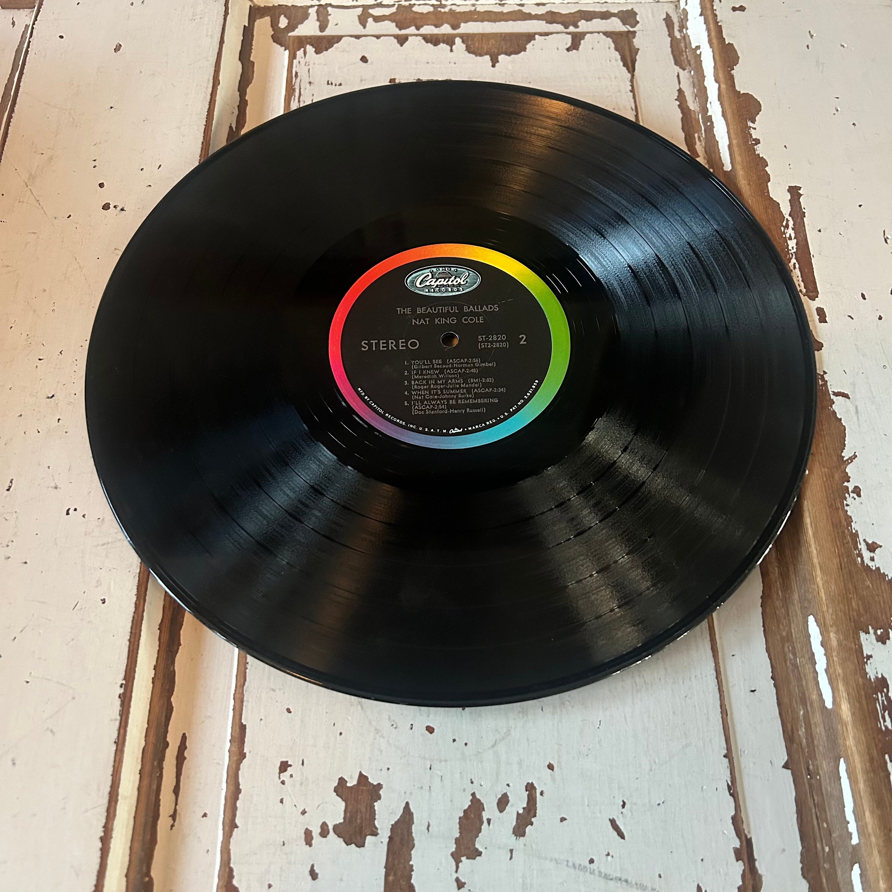 Nat King Cole the Beautiful Ballads 1967 Capitol Stereo Vinyl