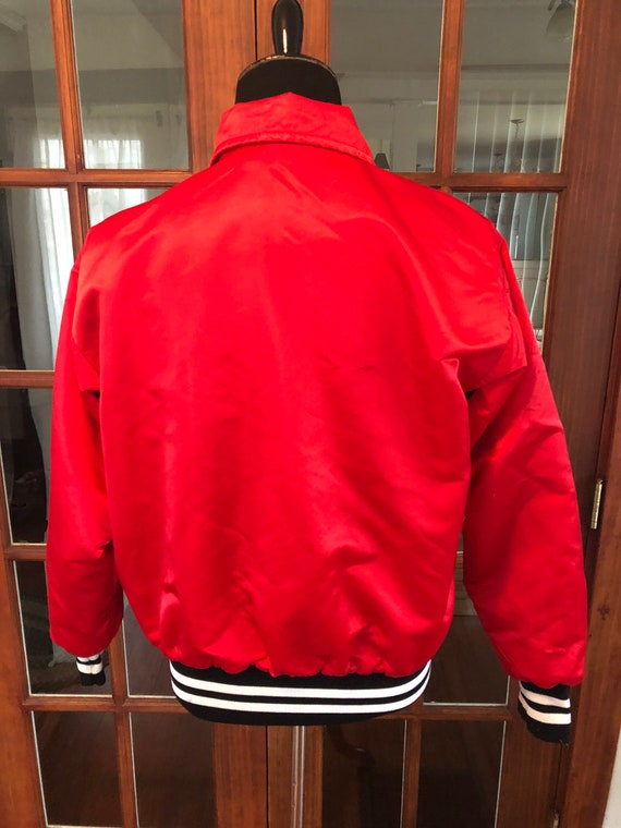 Vintage 1980’s Satin Style Football Jacket - image 4