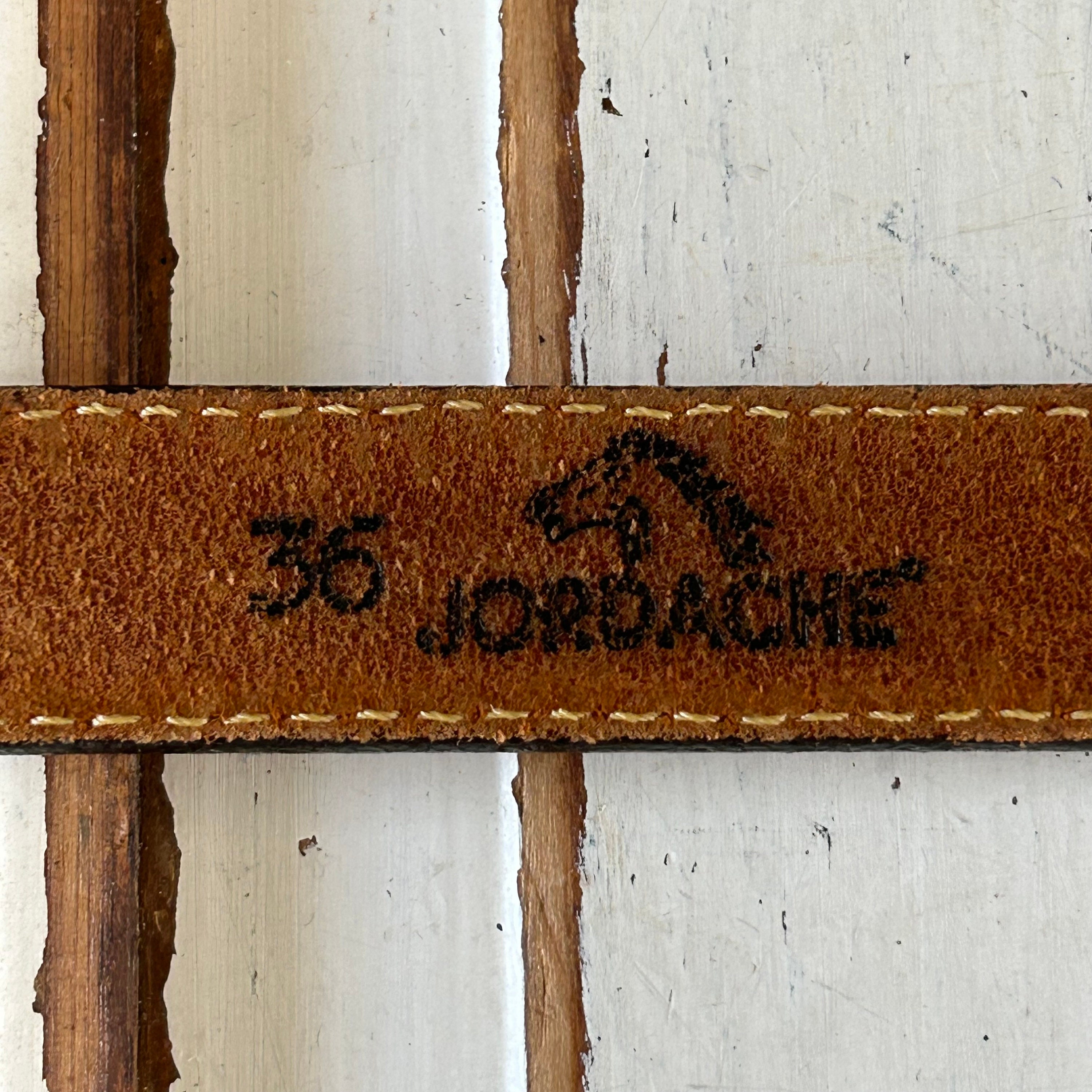 Vintage Jordache Brown Leather Belt Size 36 - Etsy