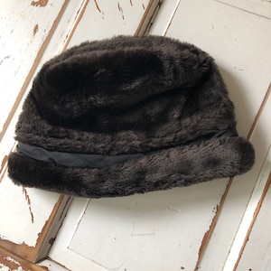 Vintage 1960s Russian Style Faux Fur Hat image 1