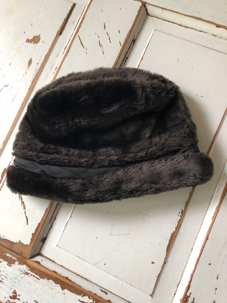 Vintage 1960s Russian Style Faux Fur Hat image 1