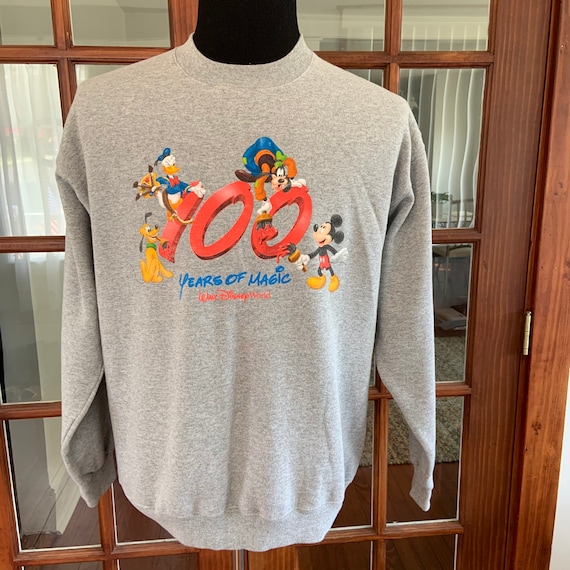 00s Disney Vintage 45 years majic スウェット NOS New Vintage 90's Walt Disney World 25 Years of MAGIC