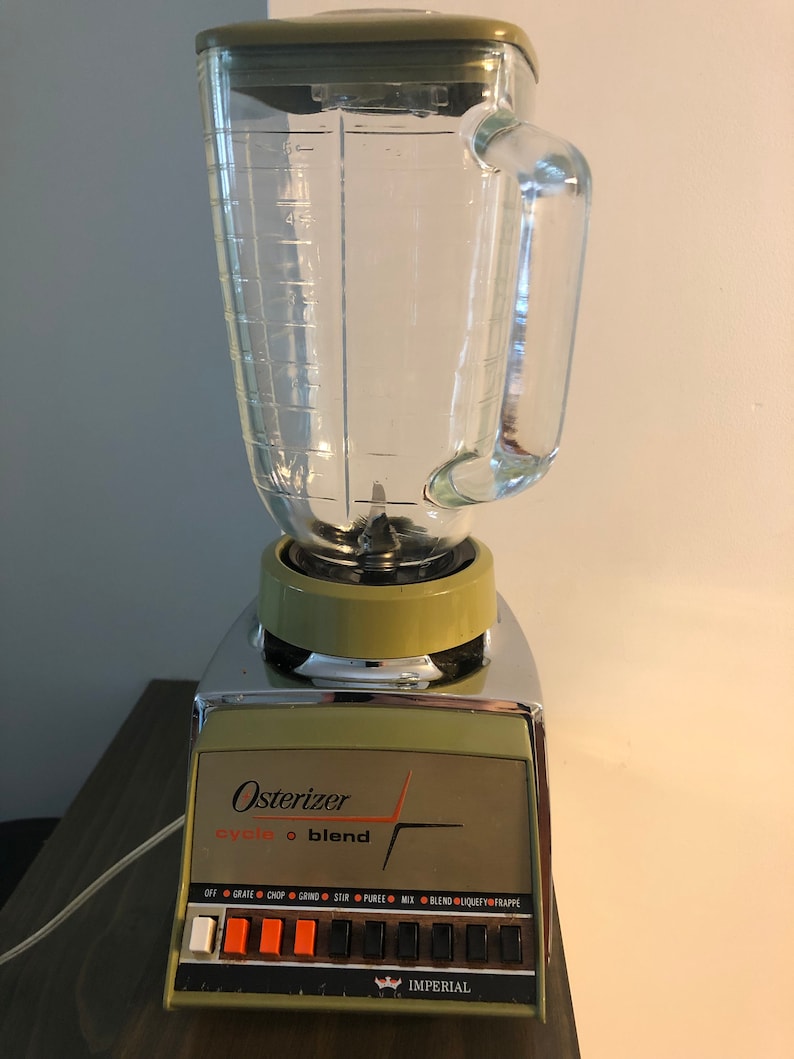 Vintage 1960s Osterizer Avocado Green Blender Etsy