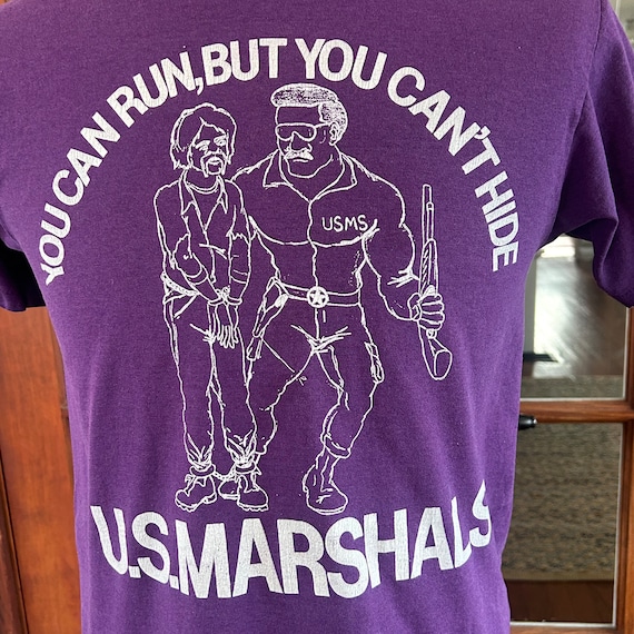 United States Marshals Distressed Print Unisex T-Shirt - Available Sizes S To 5X - View #11
