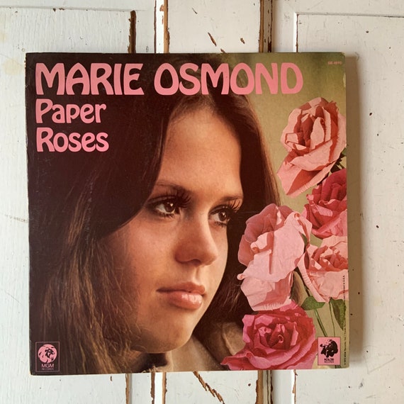 Vintage 1972 MARIE OSMOND Paper Roses 1973 Vinyl Album - Etsy