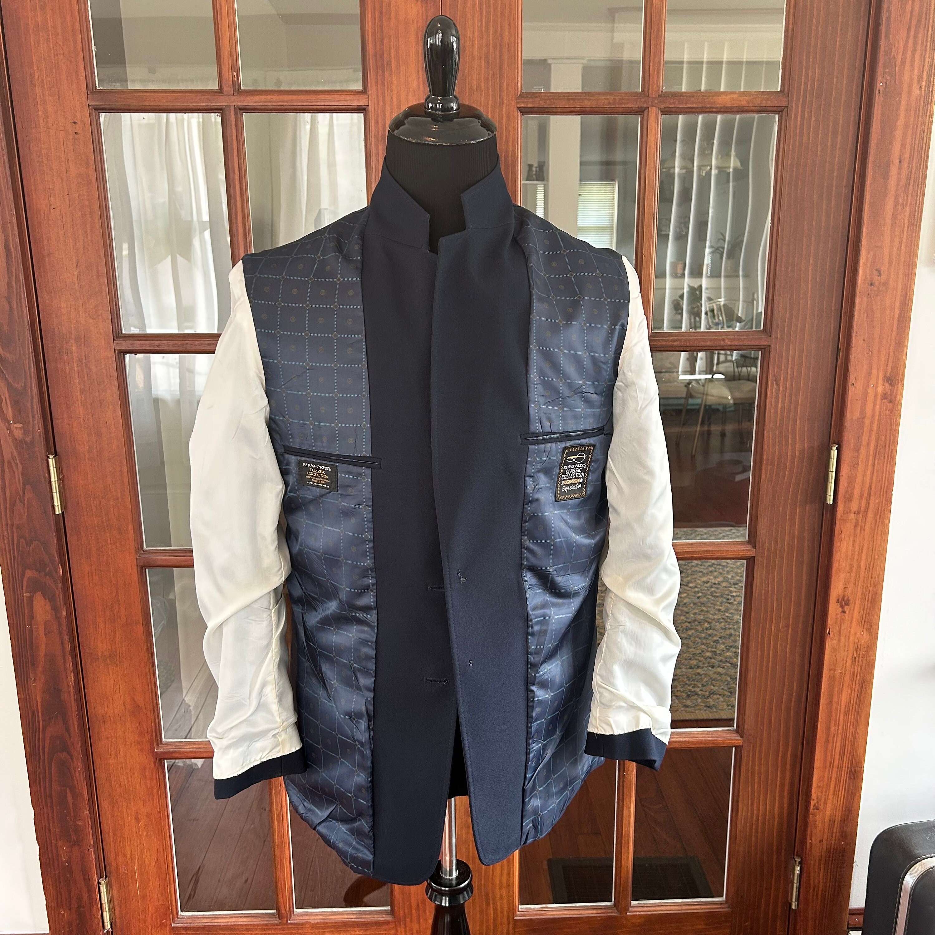 Vintage 1960's 1970's Polyester SEARS Perma-prest Sport Coat