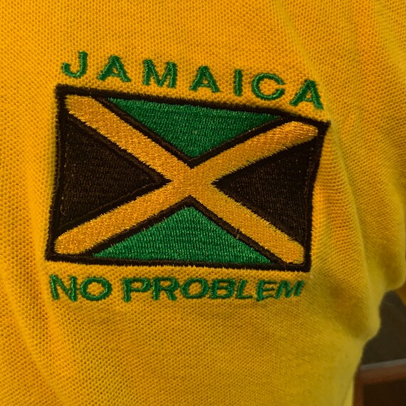 Vintage 1990’s Jamaica No Problem Polo Shirt - image 6