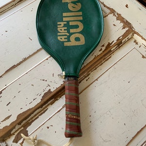 Vintage 1990 Ajay Bullet RacketBall Racket and cover