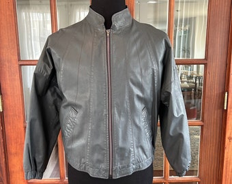80s archive Vintage Leather Jacket カナダ製 Vintage 1980's Genuine Leather Jacket - Etsy