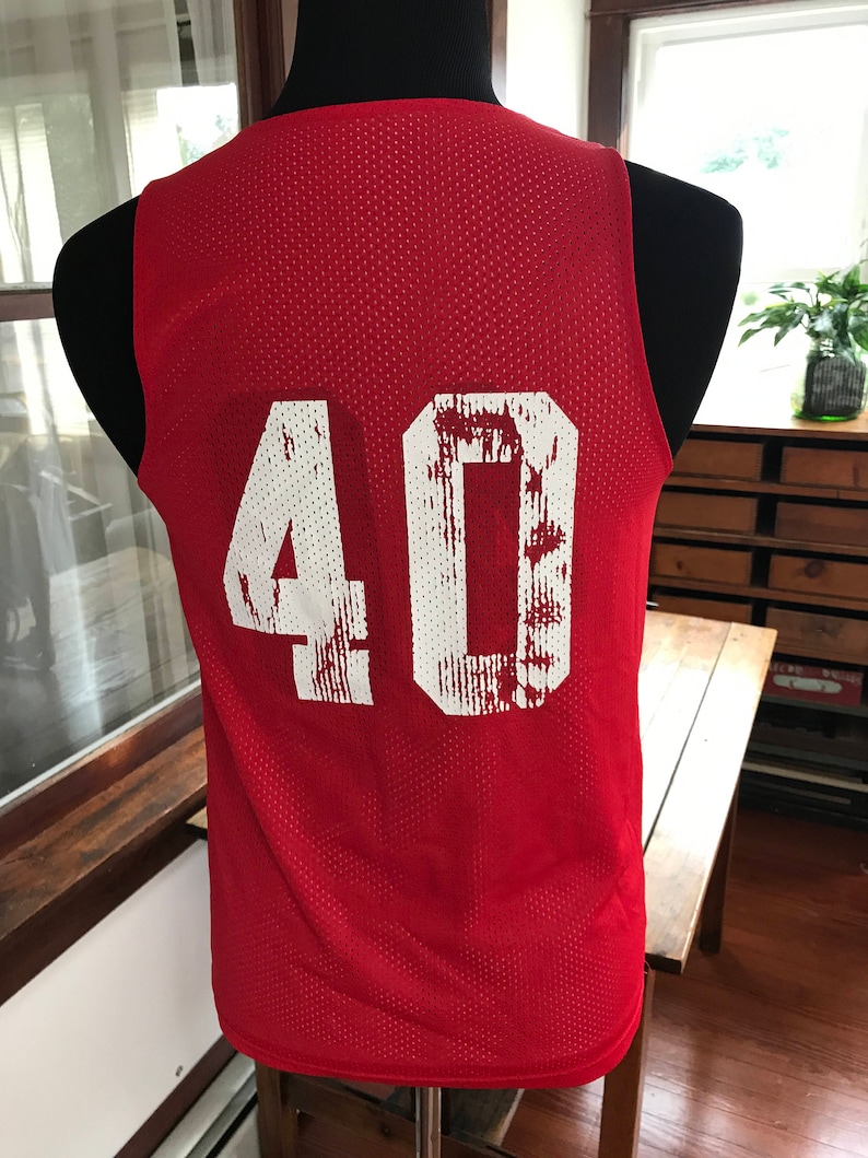 Vintage 1990's Basketball reversible mesh jersey image 4