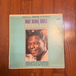 Vintage Nat King Cole Ramblin’ Rose 33RPM Stereo Vinyl LP 1962 Capitol Records