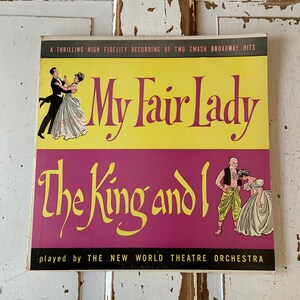 Vintage 1962 My Fair Lady / The King And I - New World Theatre Orchestra - LP Vinyl Record