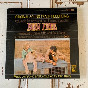 Vintage 1966 Born Free Soundtrack Vinyl Album