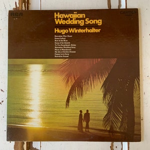Vintage 1969 Vinyl Album Hawaiian Wedding Songs Hugo Winterhalter
